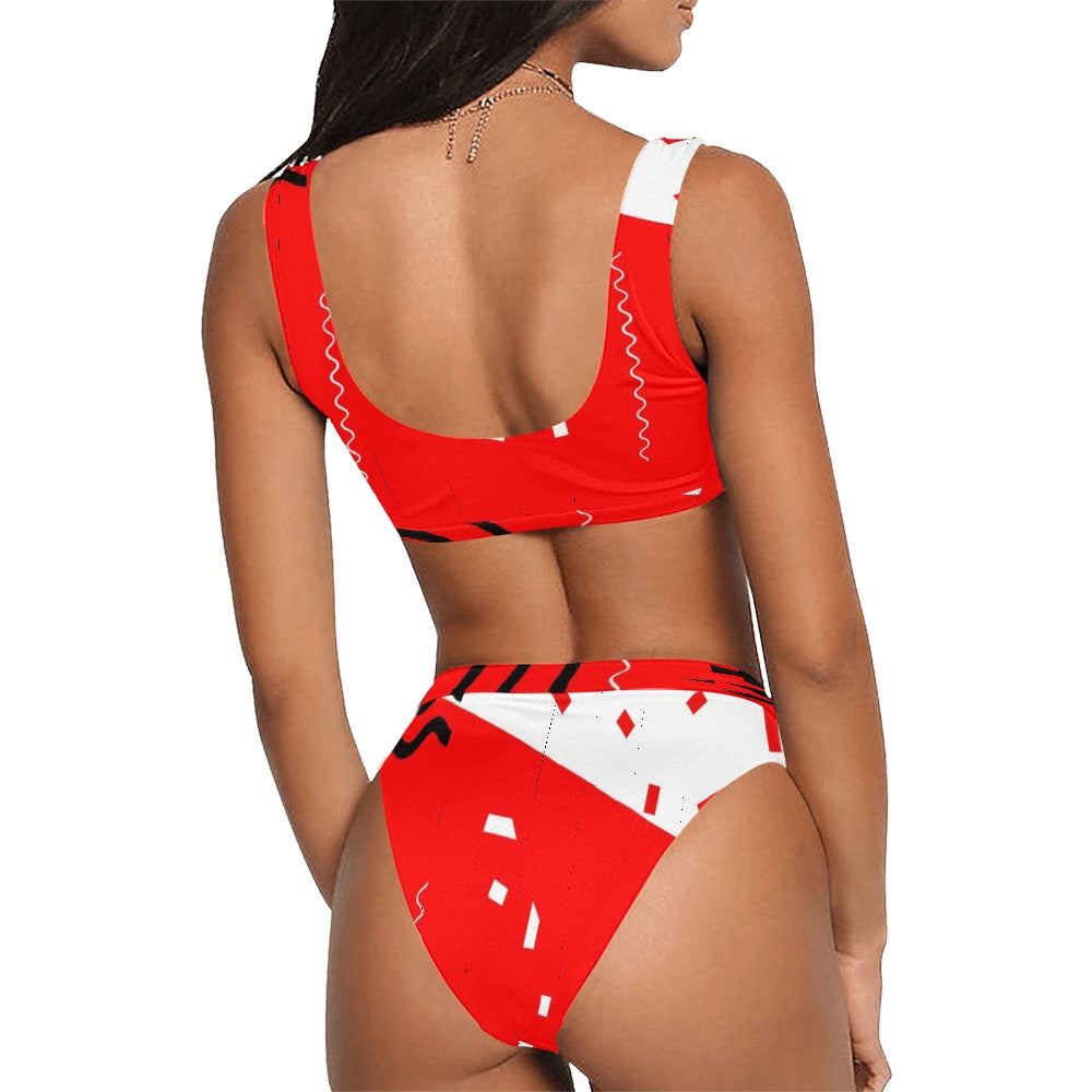 Red Does It Good Sport Swimsuit