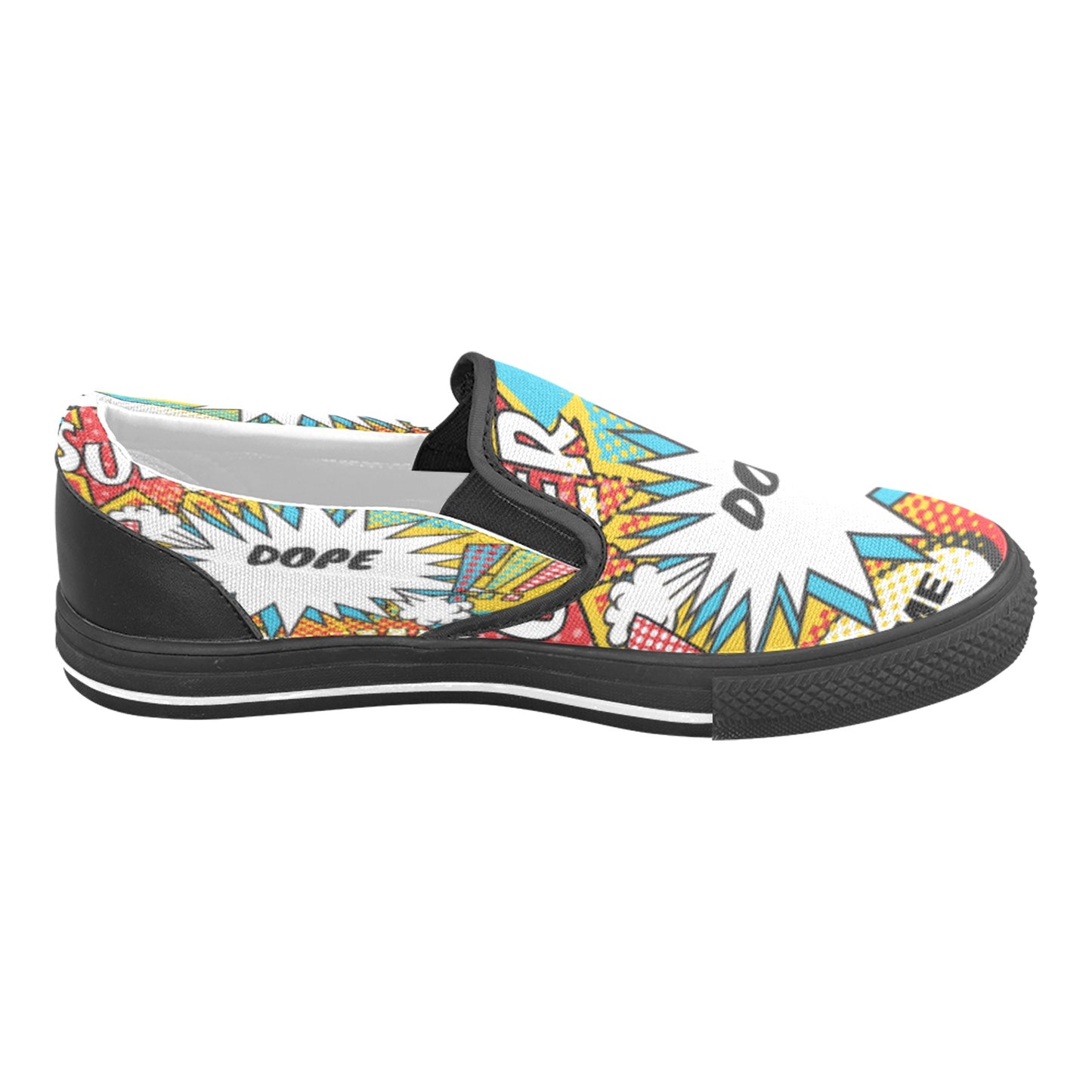 Comic Words Women's Slip-on Shoes