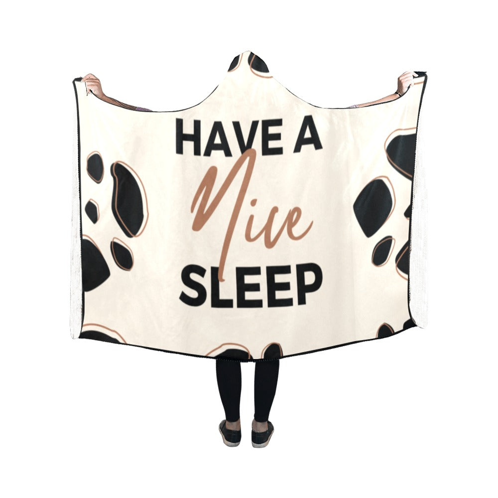 Have a Nice Sleep Hooded Blanket 50''x40''