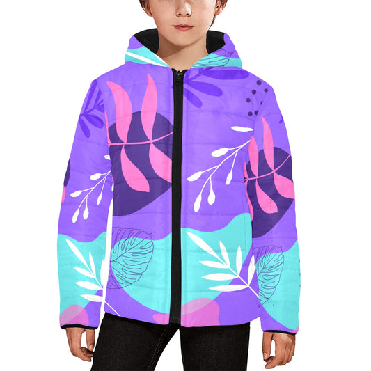 Purple Palms Kids Hooded Jacket