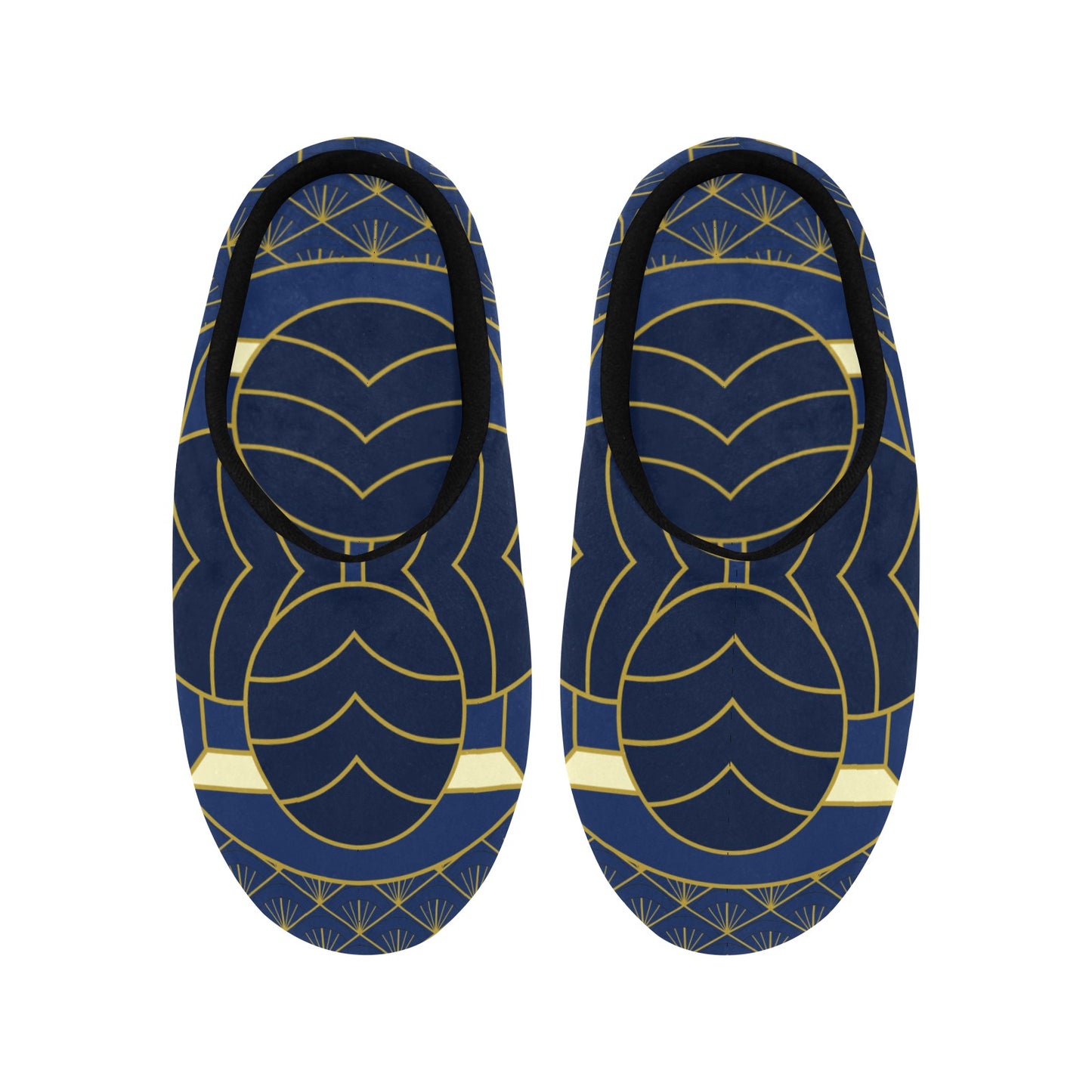 Navy Cut Women's Non-Slip Cotton Slippers