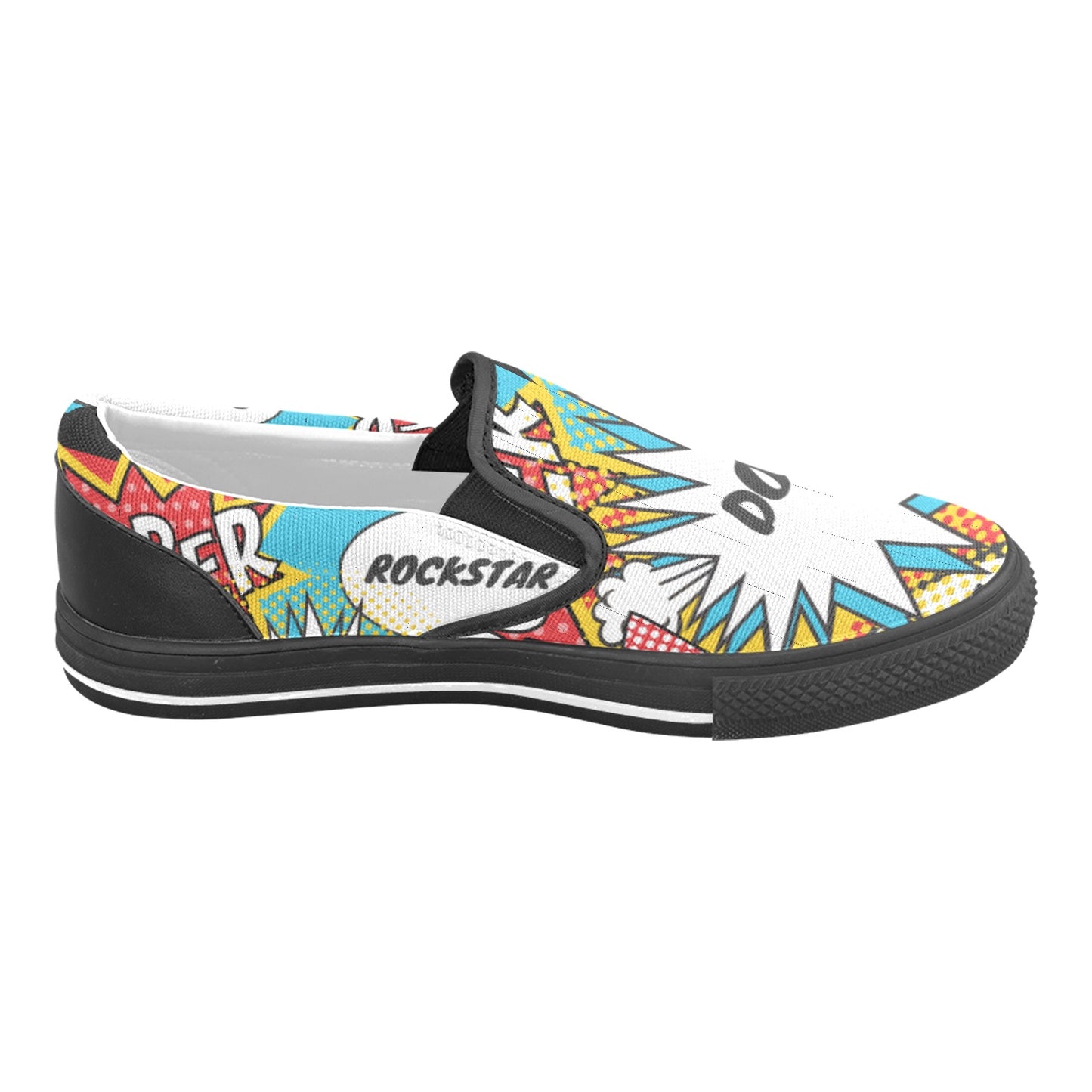 Comic Words Slip-on Shoes -Kid