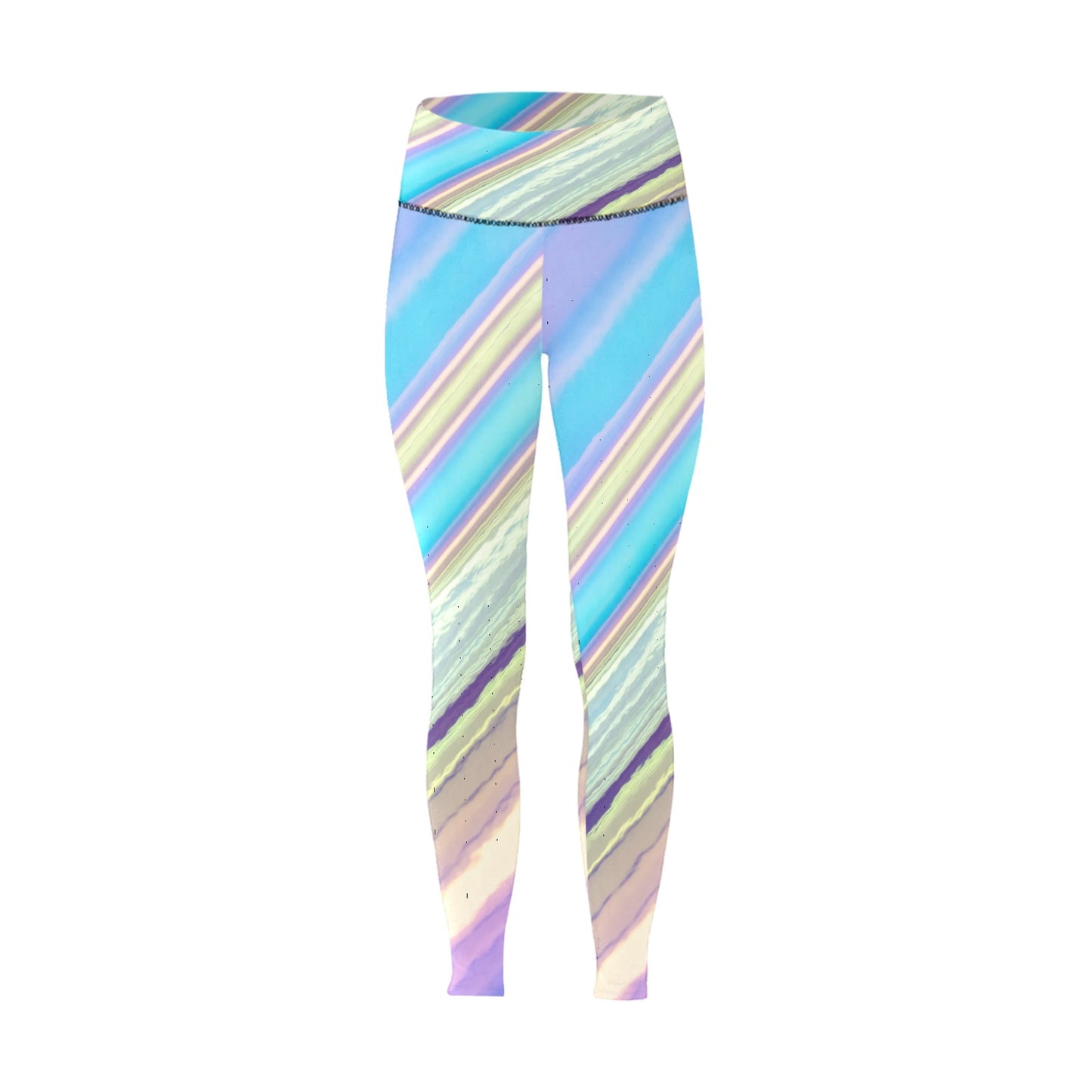 Bright Stripes Women's High-Waisted Leggings