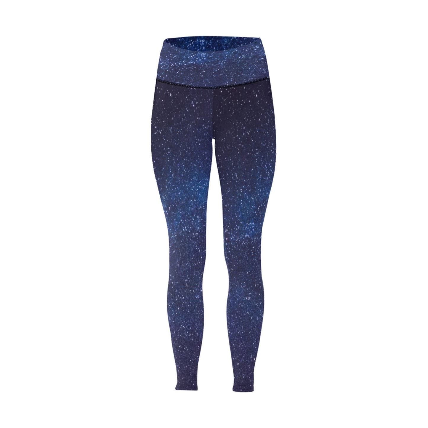 Blue Shimmer Women's High-Waisted Leggings