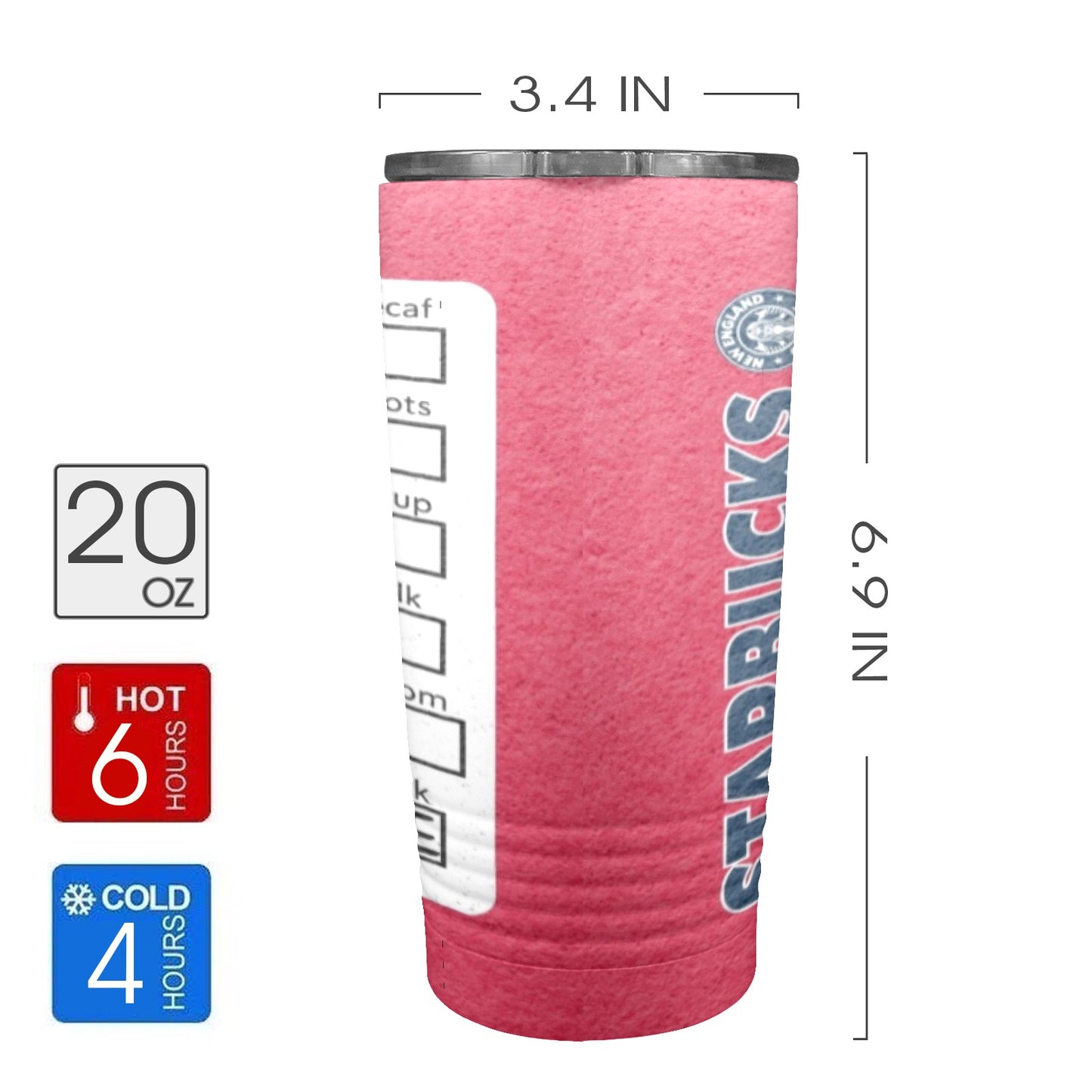 Patriots 20oz Insulated Stainless Steel Mobile Tumbler