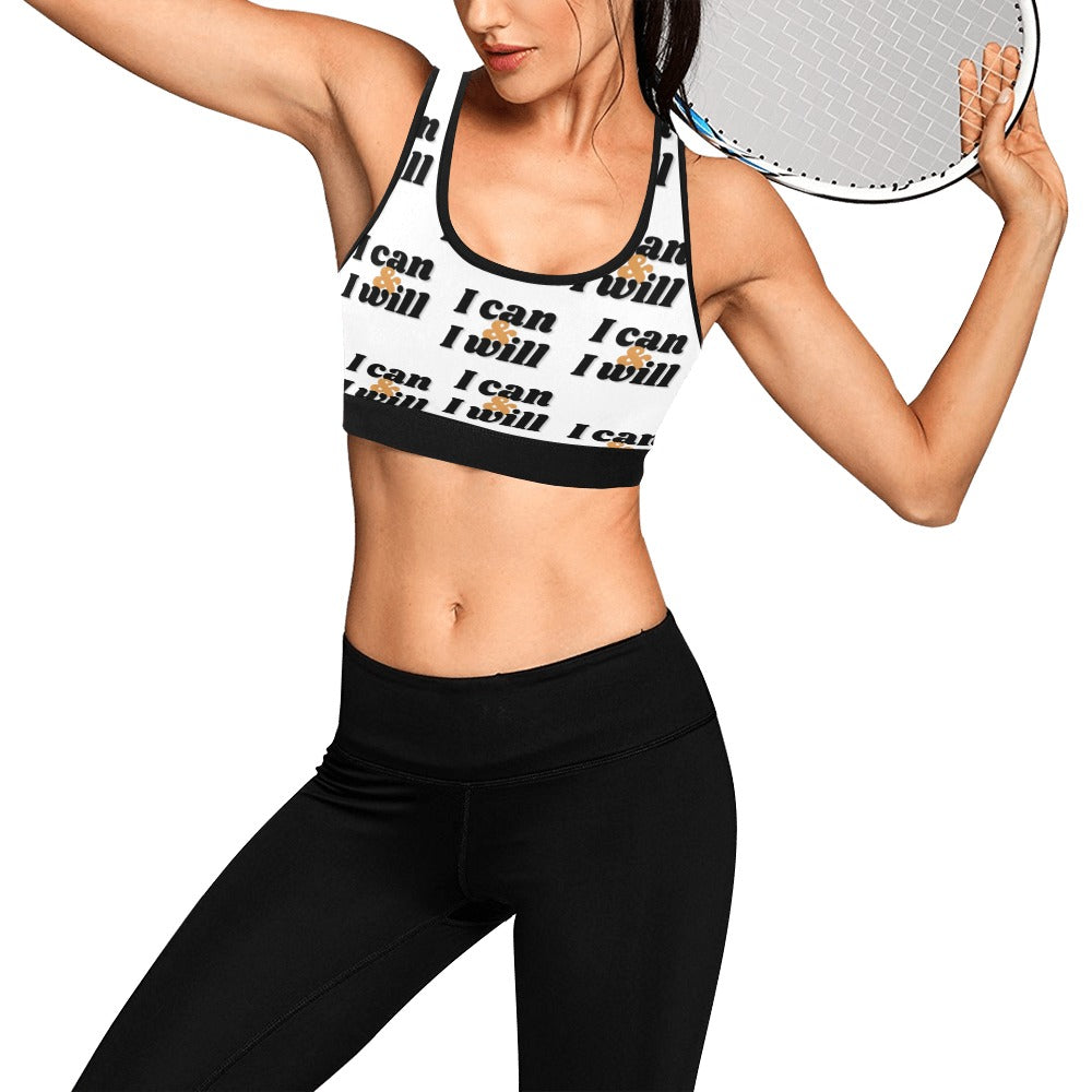 I Can & I Will Women's Sports Bra