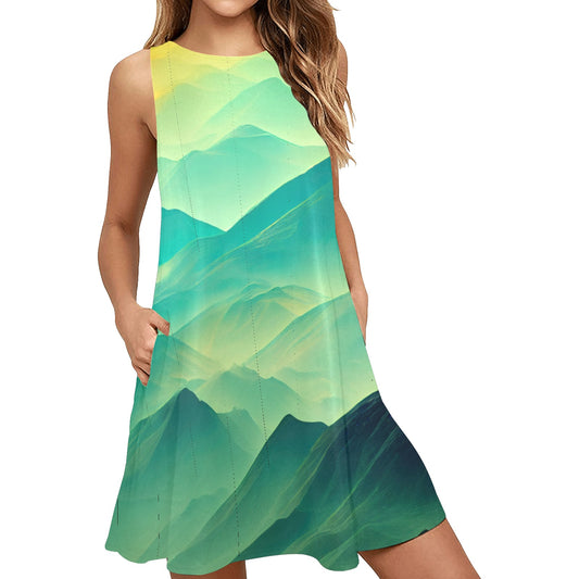 The Green Mile Sleeveless A-Line Pocket Dress