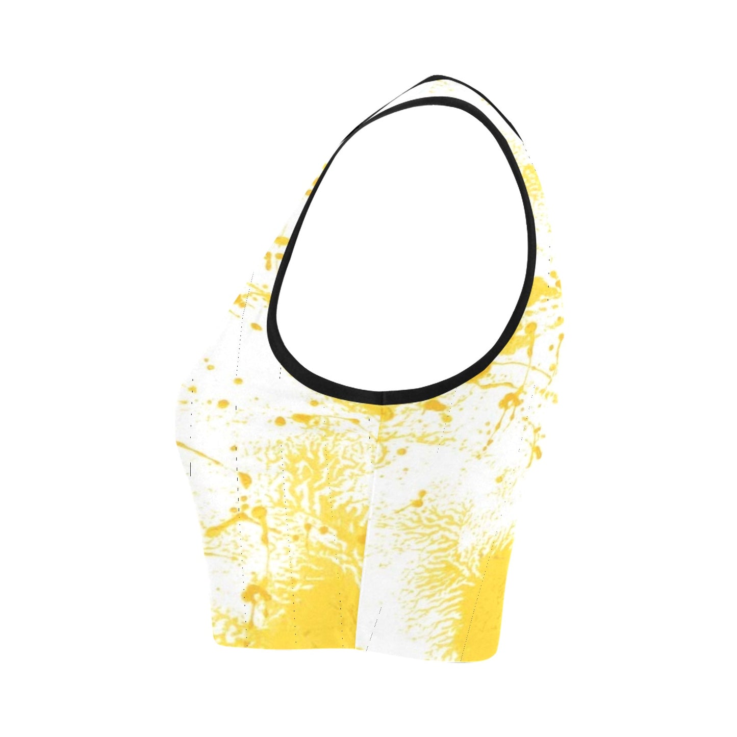 Yellow Splash Women's Crop Top