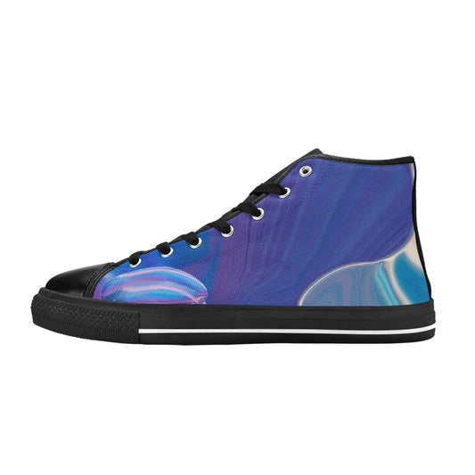 Blue Aura High Top Shoes- Kids