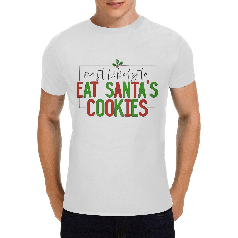 CHRISTMAS - Eat Santa Cookies Men's T-Shirt