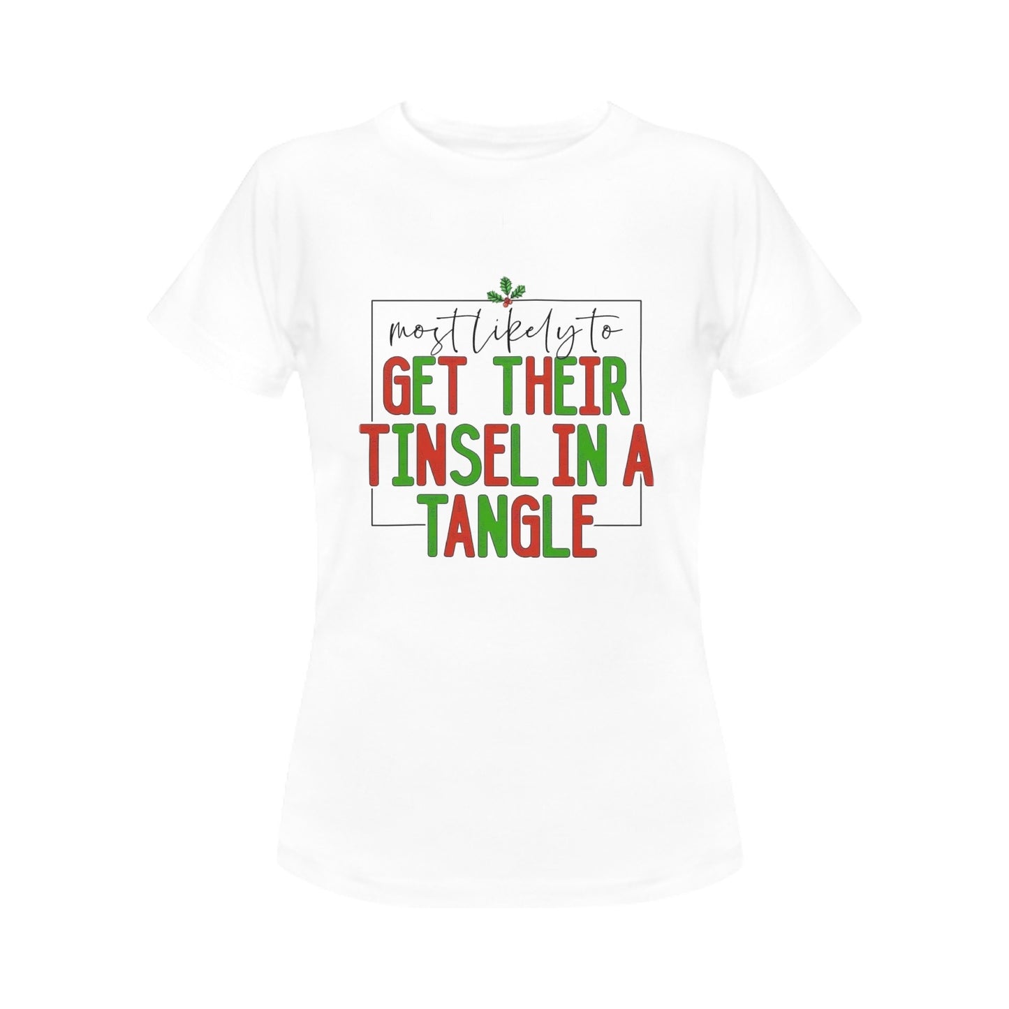 CHRISTMAS - Tinsel Tangle Women's T-Shirt