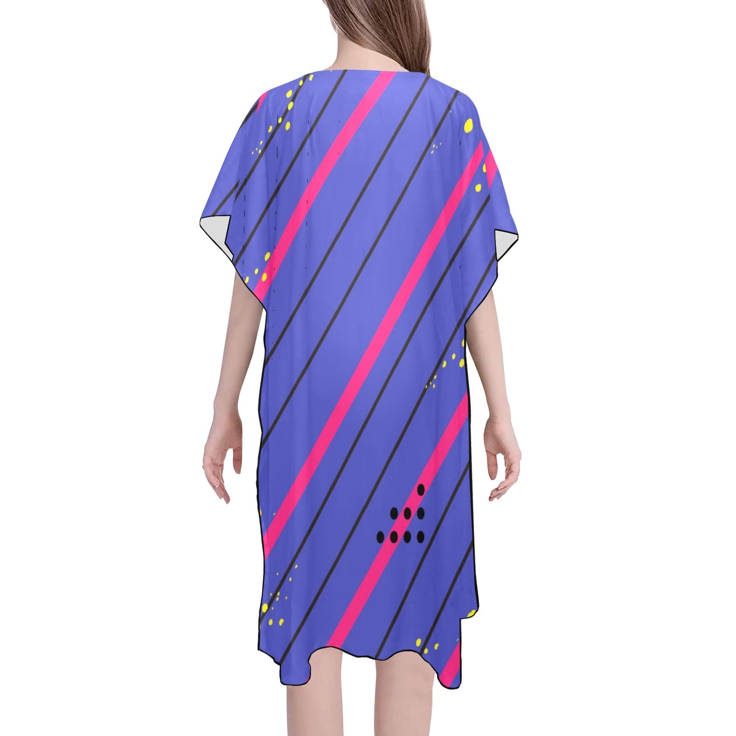 Blue Streak Chiffon Cover Up