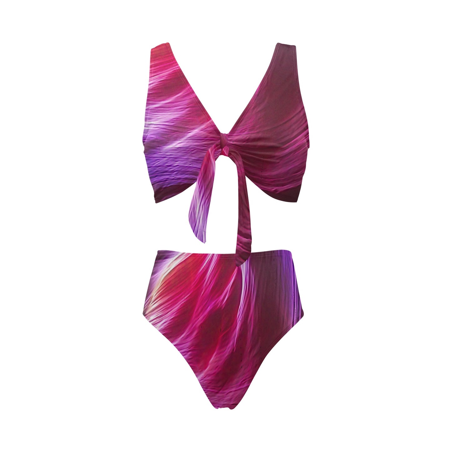 Purple Winds Bow Tie Bikini Swimsuit