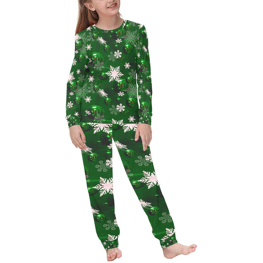 Green Bells- Christmas Kids' Pajama Set