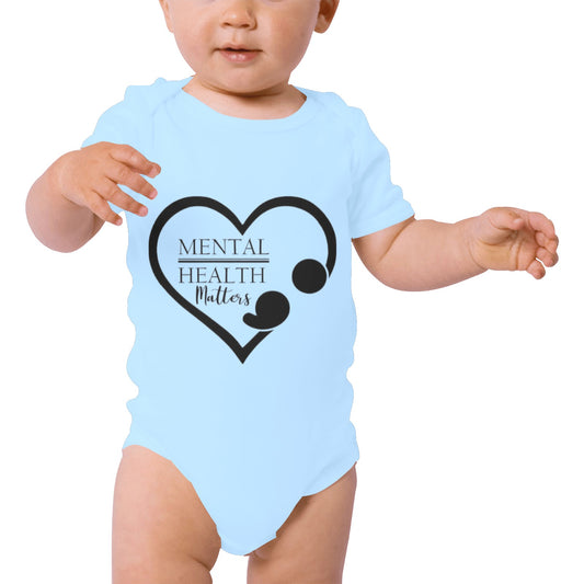 AWARENESS - Mental Health  Baby Short Sleeve Onesie