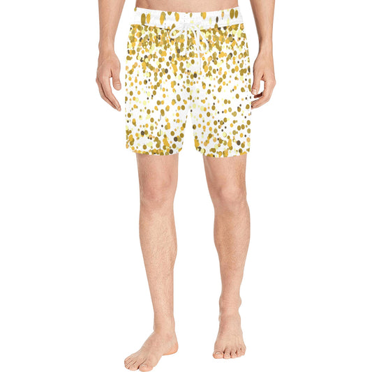 Gold Confetti Men's Swim Shorts