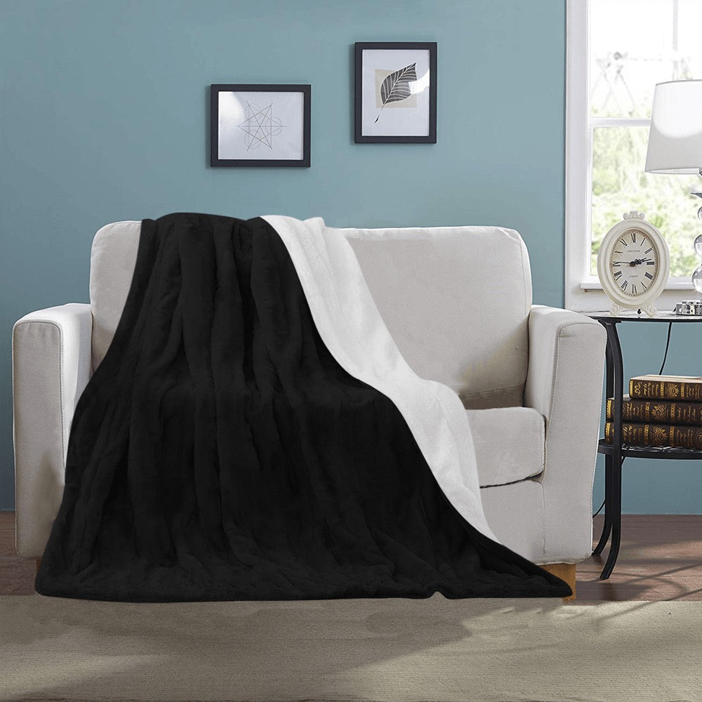 Black Ultra-Soft Micro Fleece Blanket 40"x50"