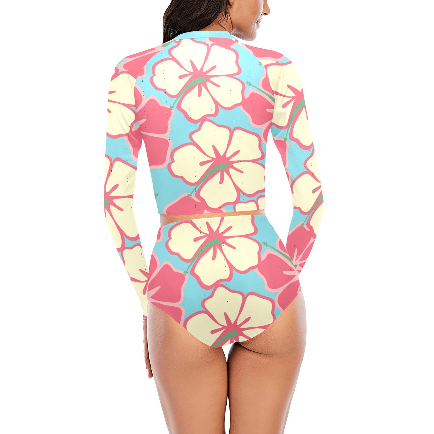 Hawaiian Tropics Long Sleeve Bikini Set