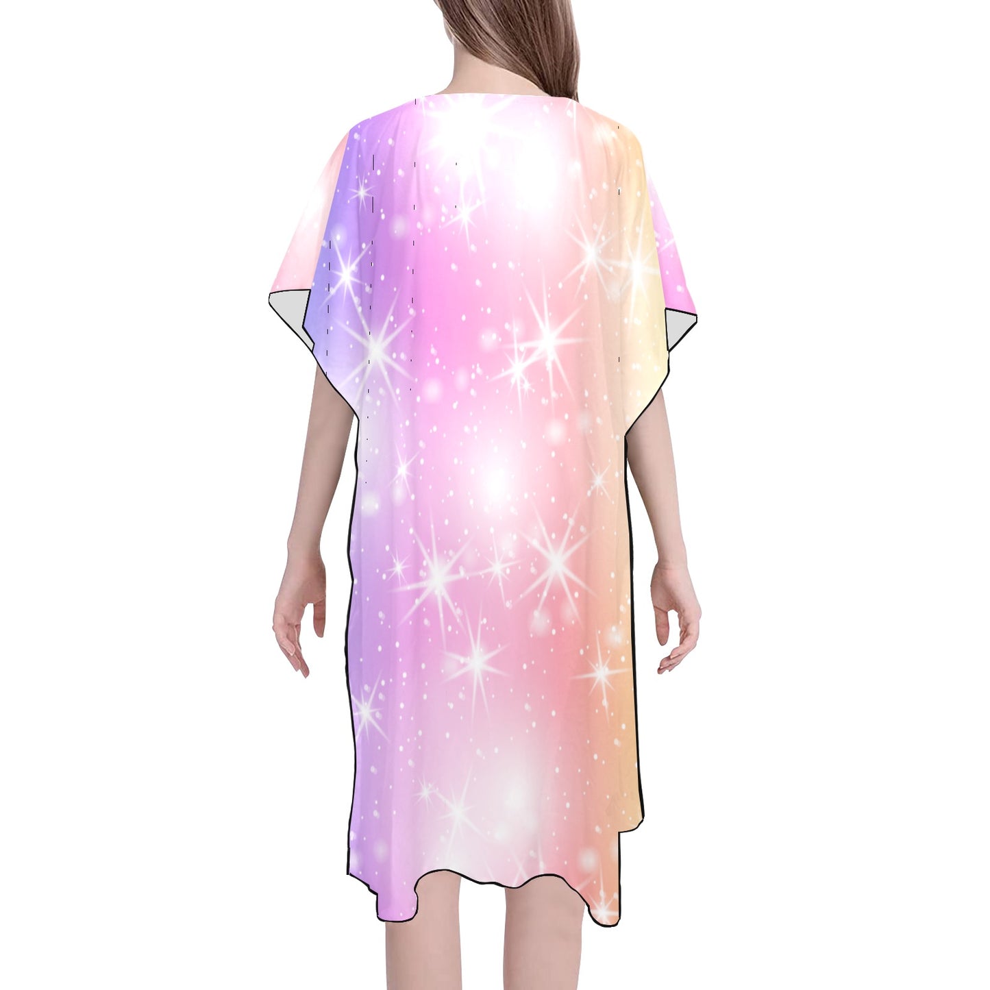 Colorful Splash Chiffon Cover Up