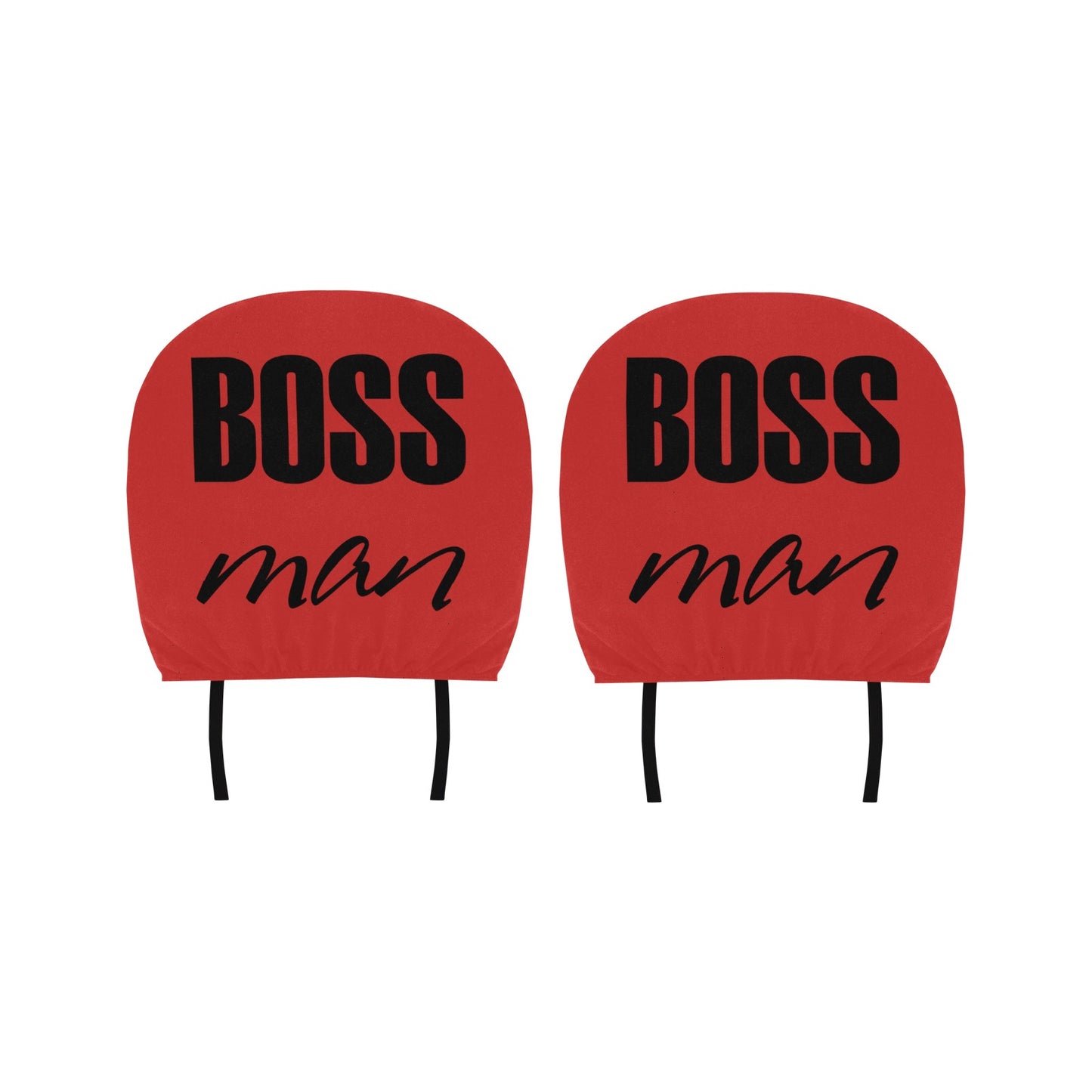 Boss Man Car Headrest Cover (2pcs)