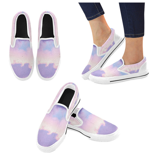 Pastel Skies Women's Slip-on Shoes