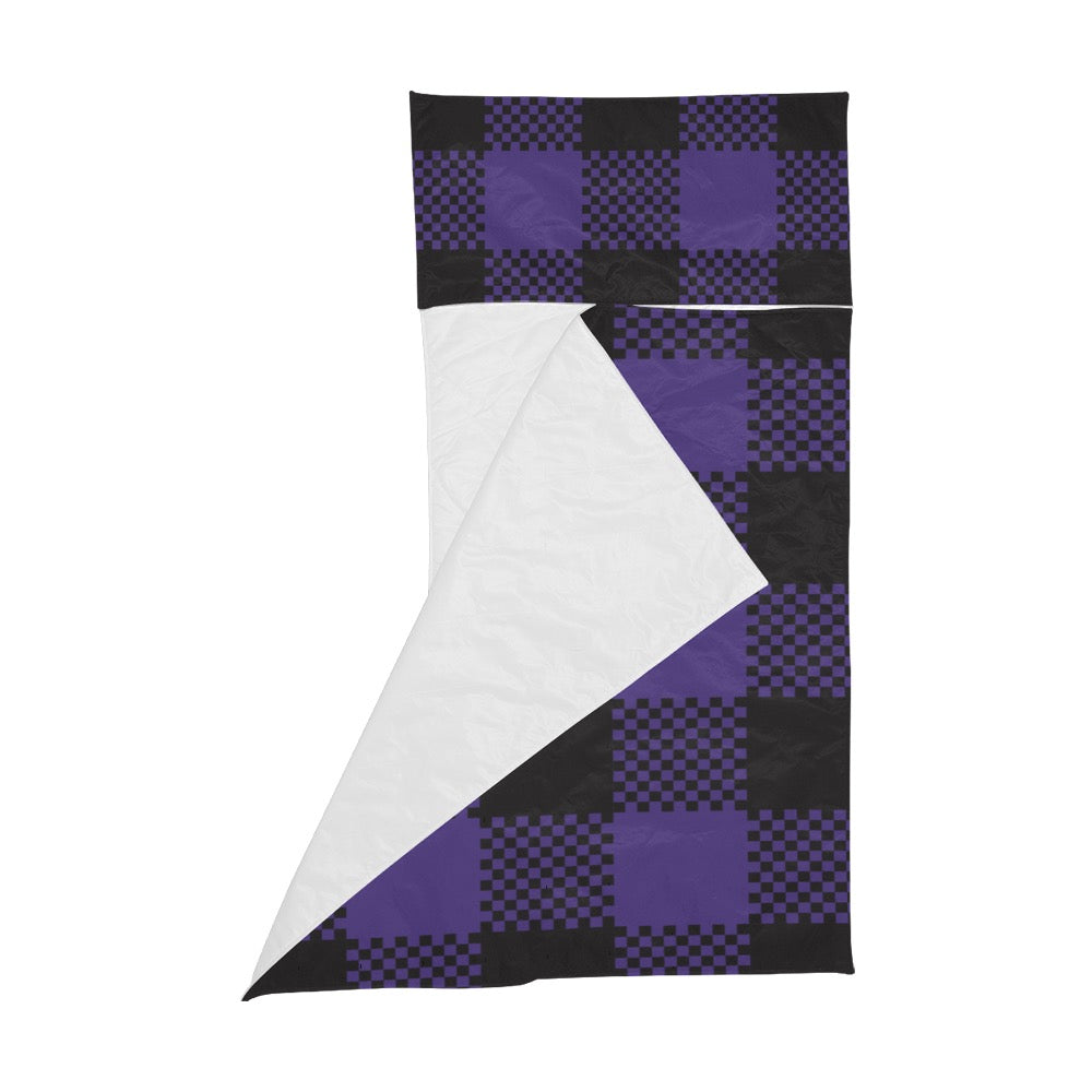 Purple & Black Kids' Sleeping Bag