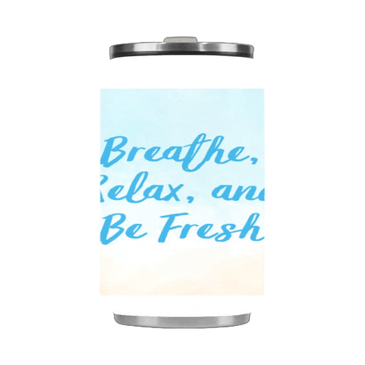 Breathe, Relax Stainless Steel Vacuum Mug (10.3OZ)