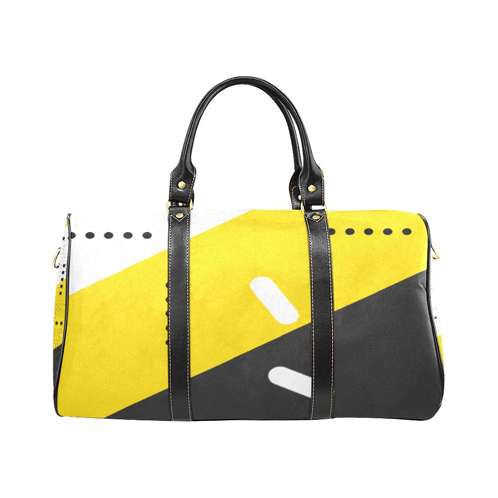 Black & Yellow Waterproof Travel Bag/Small