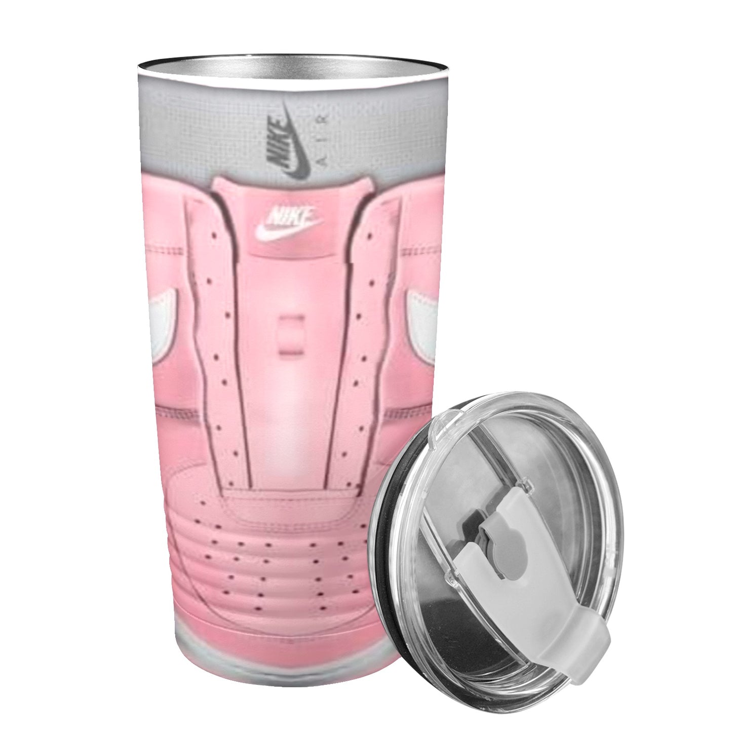 Pink and White Sneakers 20oz Insulated Stainless Steel Mobile Tumbler