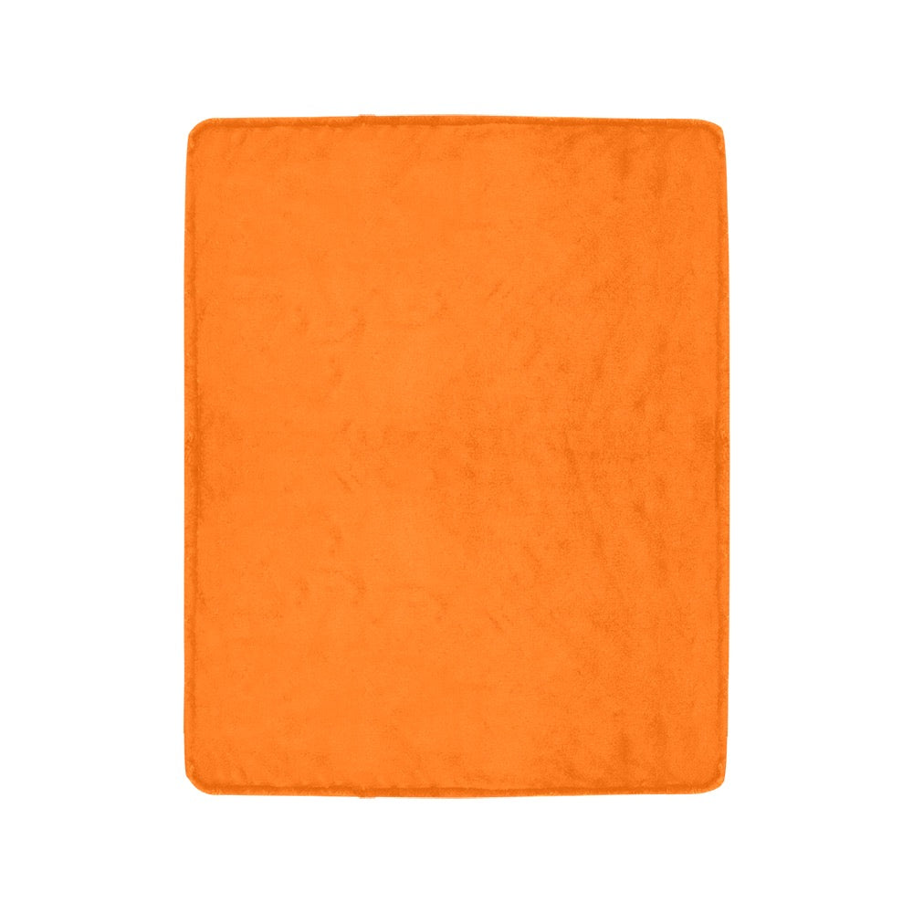 Orange Ultra-Soft Micro Fleece Blanket 40"x50"