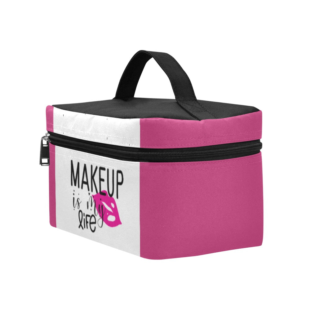 Makeup is My Life Cosmetic Bag/Large