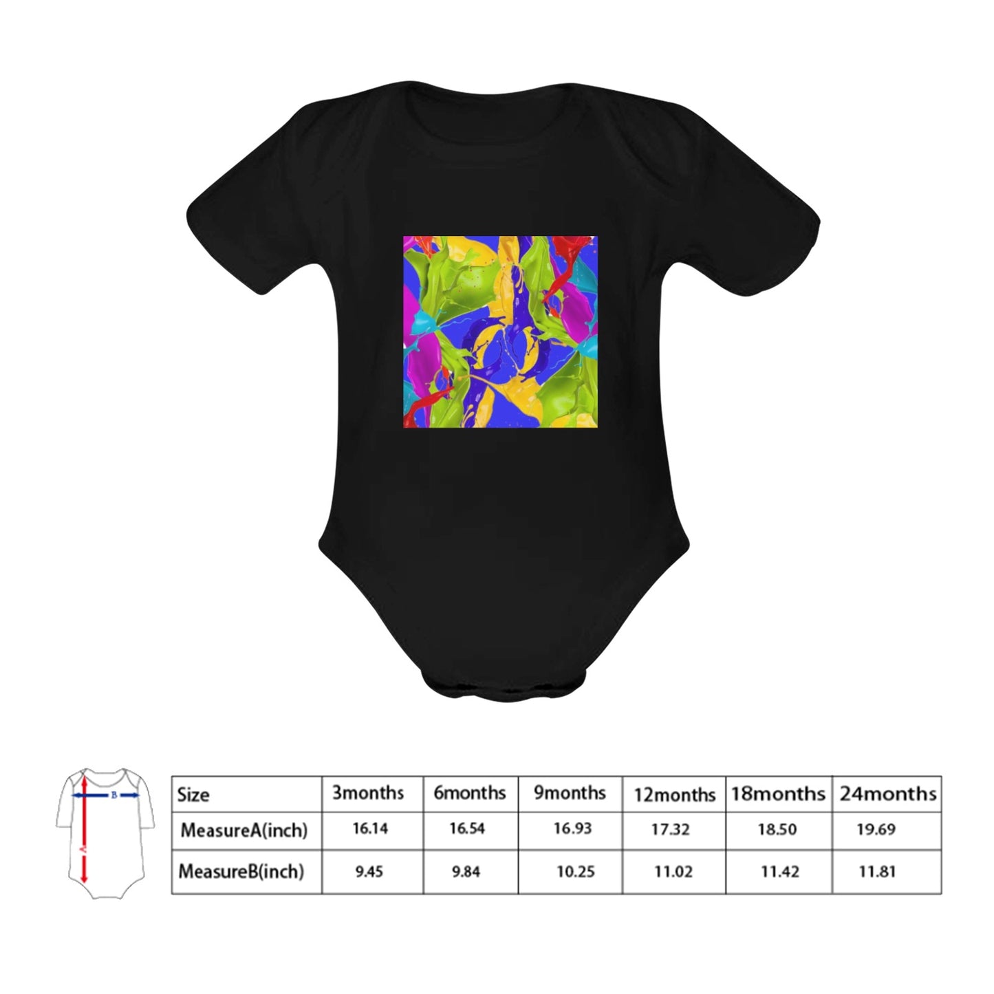 Color Mix Baby Onesie