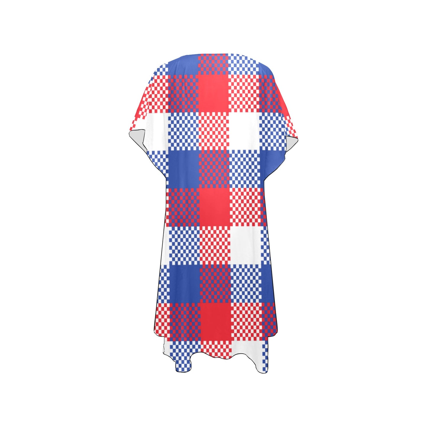 Red, White & Blue Chiffon Cover Up