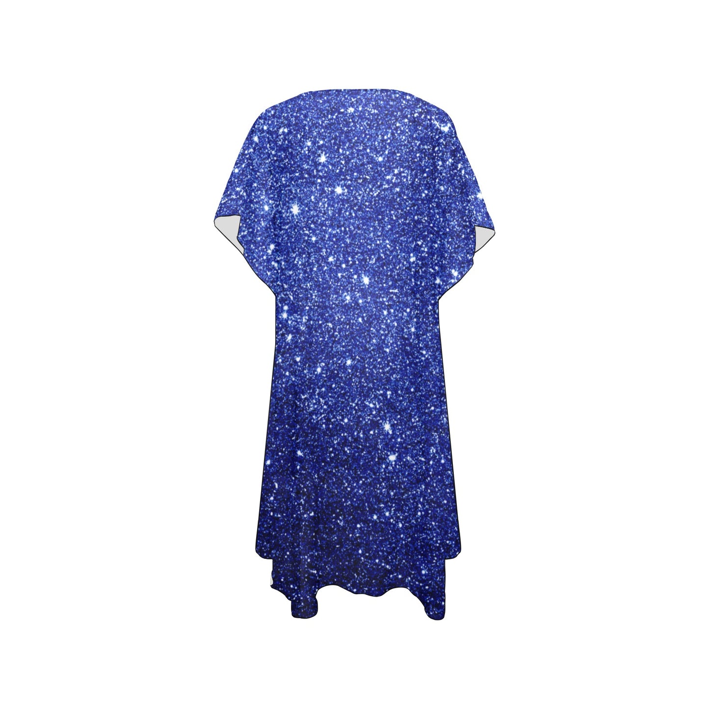 Blue Shimmer Chiffon Cover Up