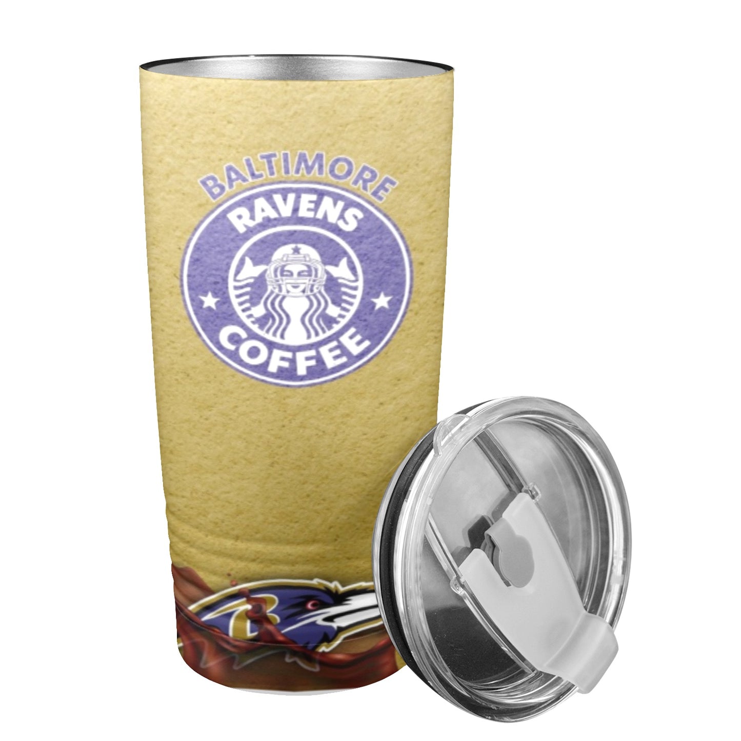 Ravens 20oz Insulated Stainless Steel Mobile Tumbler