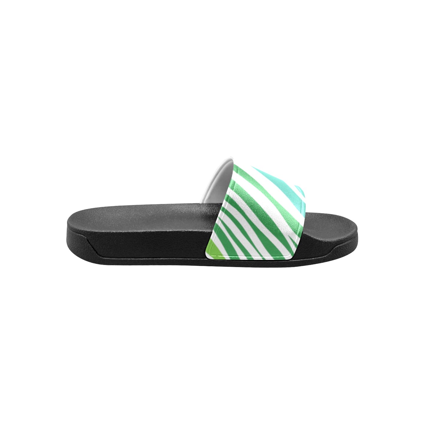 White Teal Zebra Kids Slides