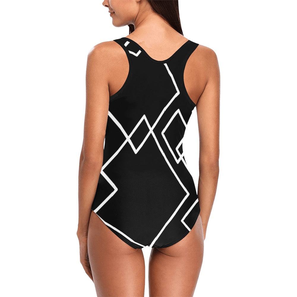 Black Squared Swimsuit