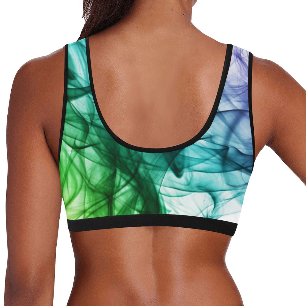 Color Whirl Women's Sports Bra