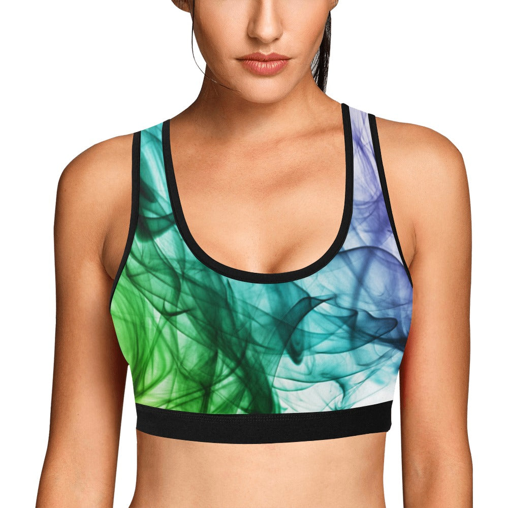 Color Whirl Women's Sports Bra