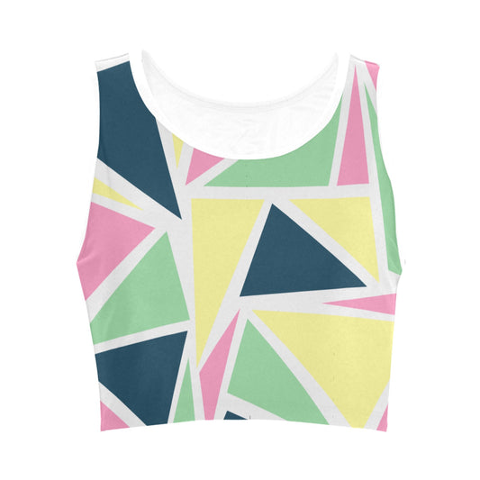 Colored Angles Women's Crop Top