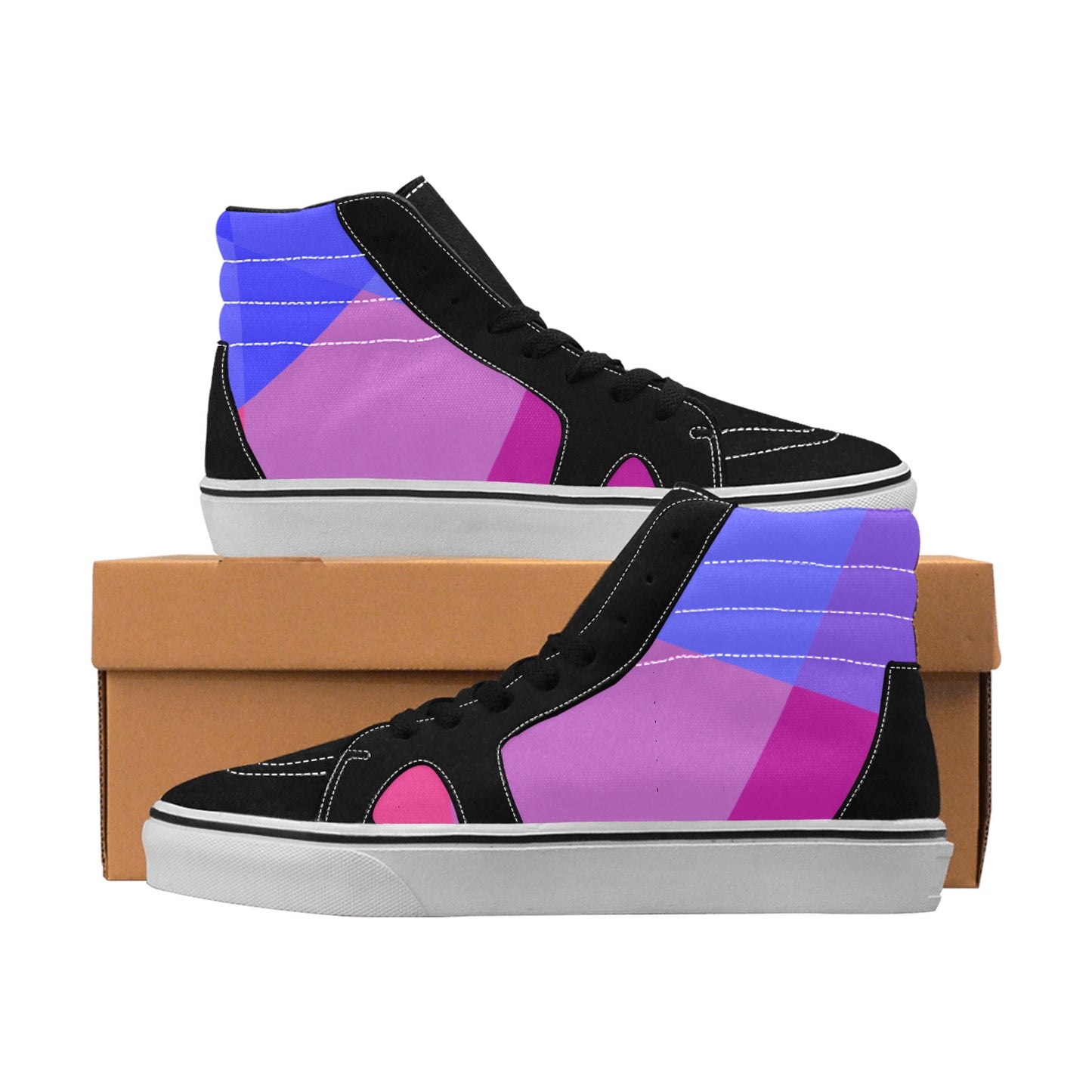 Purple-ish Women's High Top Skateboarding Shoes