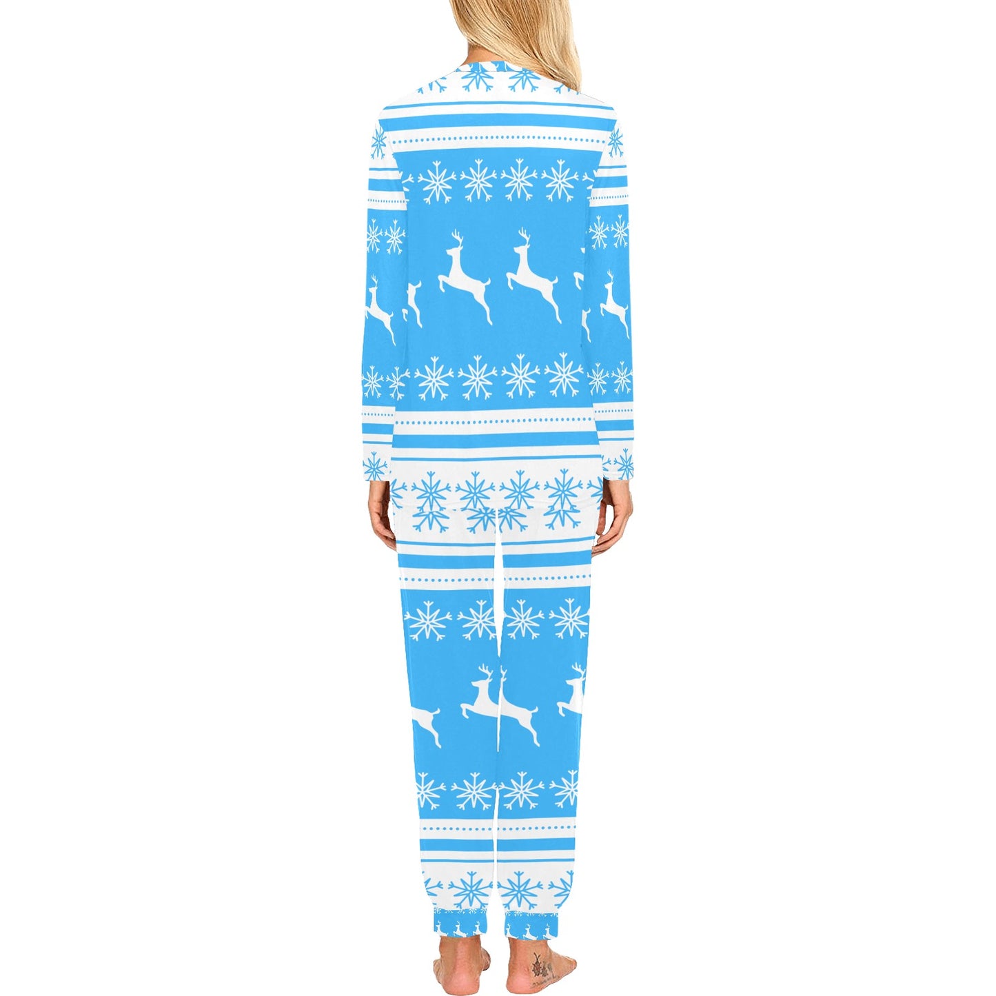 Deers In The Snow Christmas Women's Pajama Set