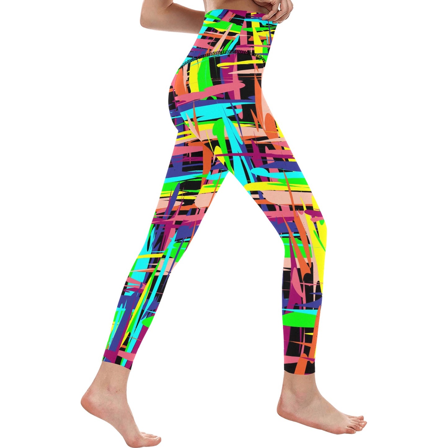 Colorful Lights Women's High-Waisted Leggings