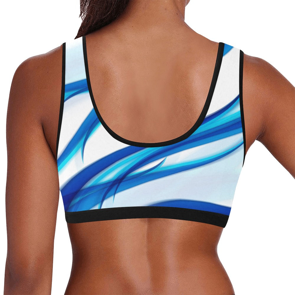 Blue Lightning Women's Sports Bra