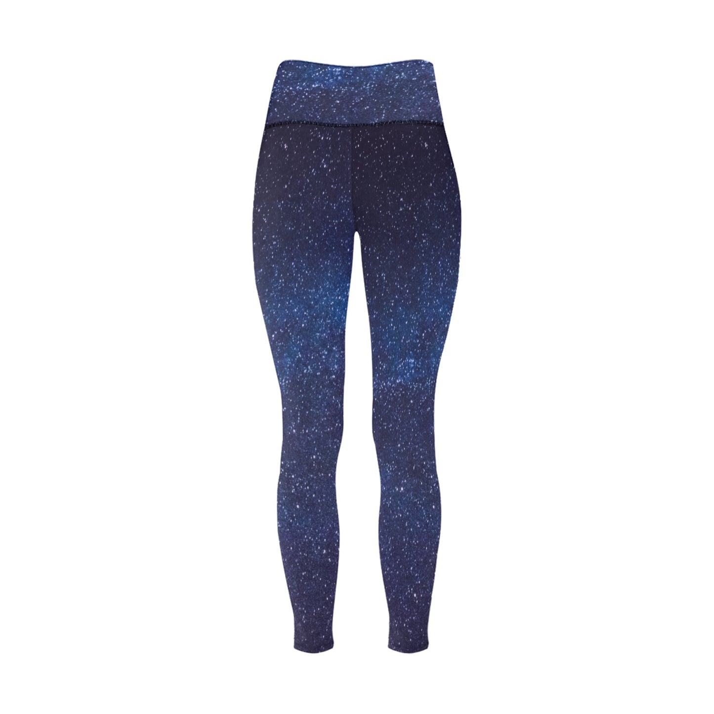 Blue Shimmer Women's High-Waisted Leggings