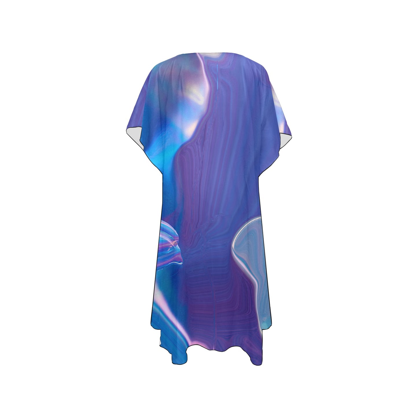 Blue Aura Chiffon Cover Up