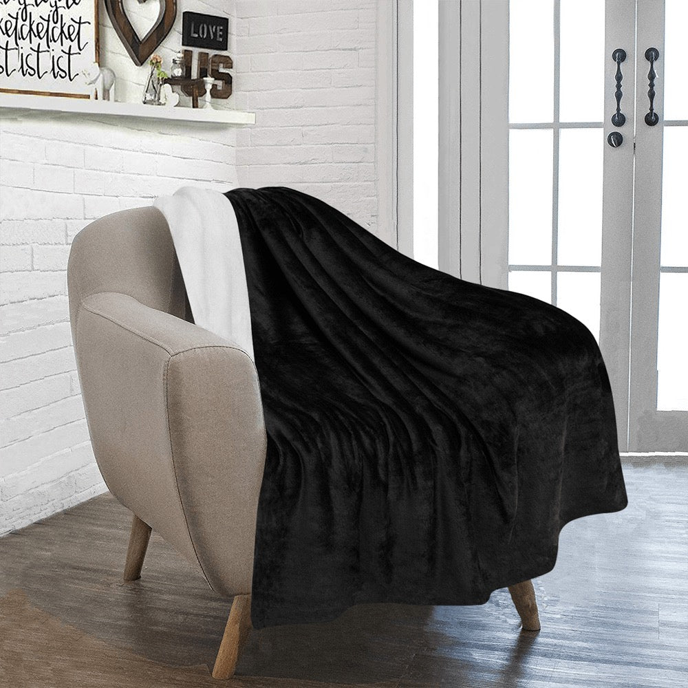 Black Ultra-Soft Micro Fleece Blanket 40"x50"