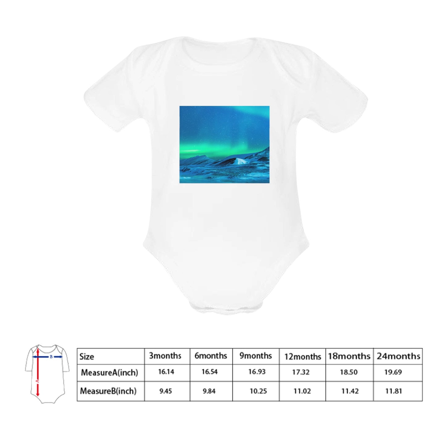 Blue Eclipse Baby Onesie