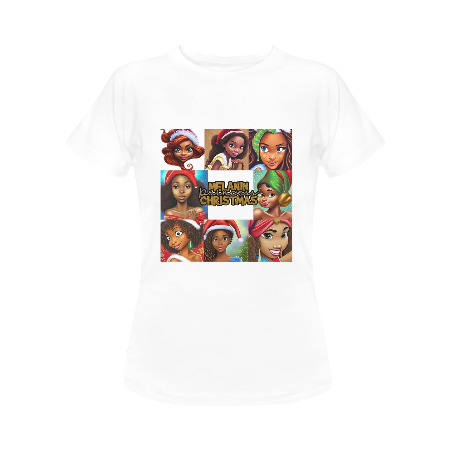 Melanin Christmas Women's T-Shirt