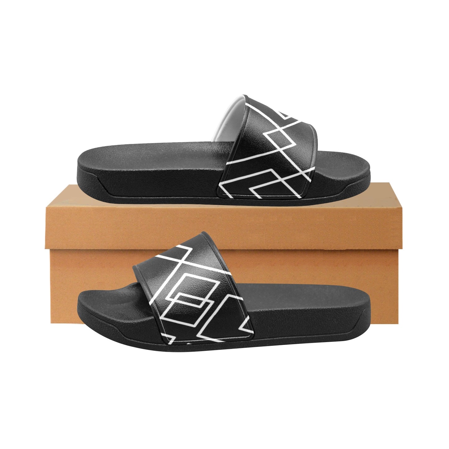 Black Squared Kids Slides